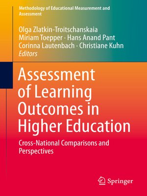 cover image of Assessment of Learning Outcomes in Higher Education
